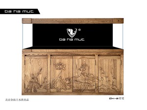 荷花純實木-高端實木龍缸